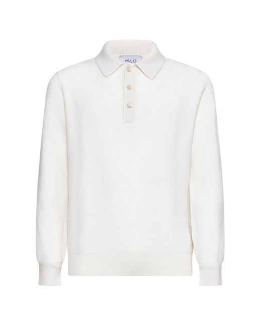 Polo di D 40 in White da Uomo