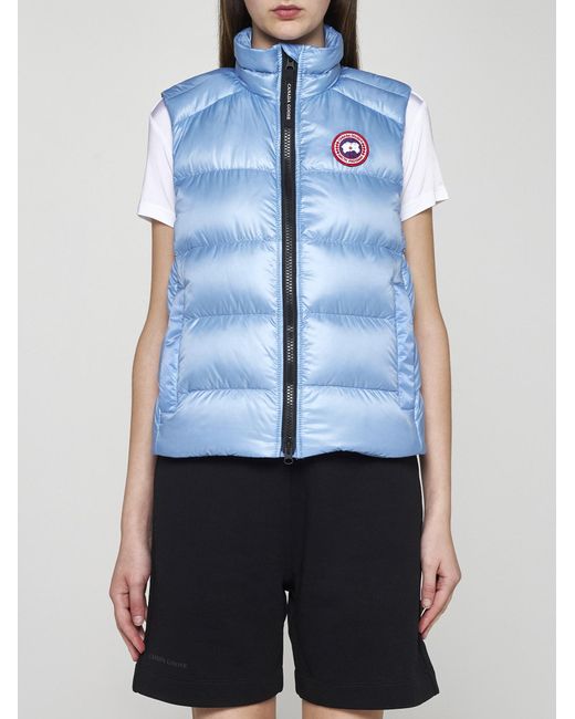 Canada Goose Blue Cypress Quilted Nylon Down Vest