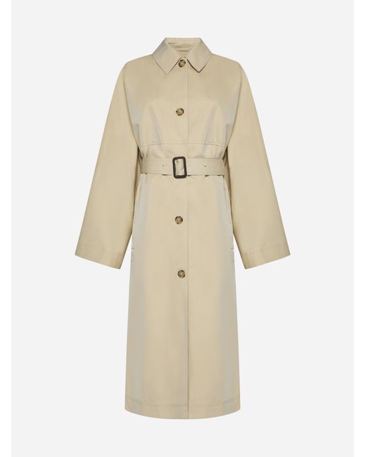 Totême  Natural Cotton And Silk Trench Coat