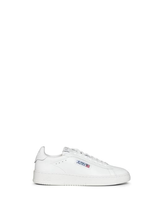 Autry White Leather Dallas Low Sneakers for men