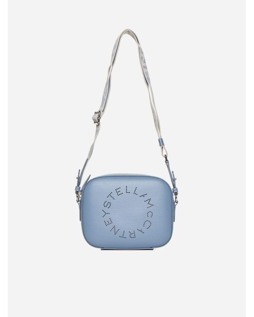 Stella McCartney Blue Logo Alter Nappa Small Camera Bag