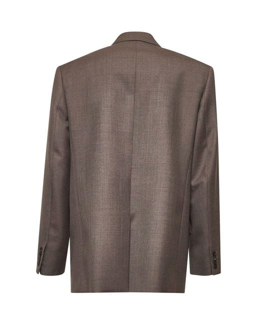 Saint Laurent Brown Wool Chiné Yves Blazer for men