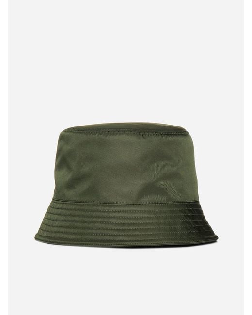 Prada Green Re-nylon Bucket Hat for men