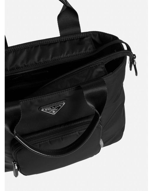 Prada Vela Renylon Bag in Black Lyst