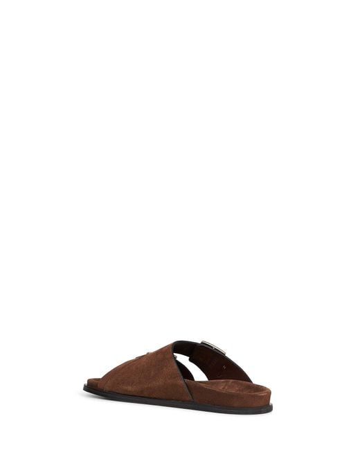 Alohas Brown Suede Alba Sandals