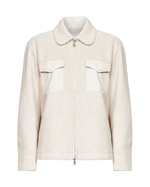 Moncler Natural Wool Bouclé Overshirt