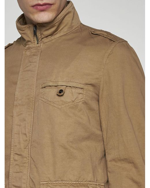 Herno Natural Cotton And Linen Field Jacket for men