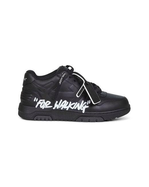 Sneakers Out Of Office "For Walking" Nere di Off-White c/o Virgil Abloh in Black da Uomo