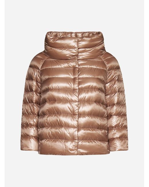 Herno Synthetic Sofia Quilted Nylon Down Jacket Lyst