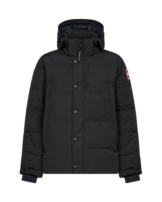 Canada Goose Black Wyndham Hooded Parka for men