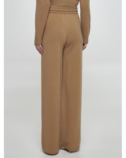 Max Mara Natural Rino Wool And Cashmere Trousers