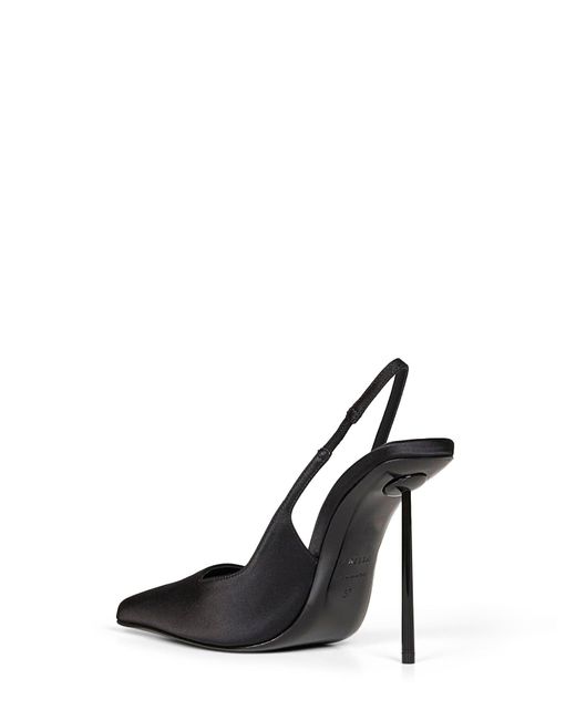 Le Silla White Satin Amelia 120 Mm Slingback Pumps
