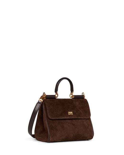 Dolce & Gabbana Brown Ebony My Sicily Small Handbag
