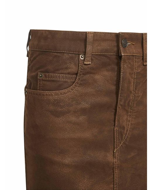 Isabel Marant Brown Marant Etoile Tobacco Vintage Faux Leather Kimmy Mini Skirt