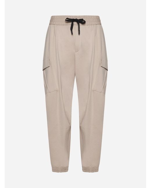 Dolce & Gabbana Natural Cotton jogger Trousers for men