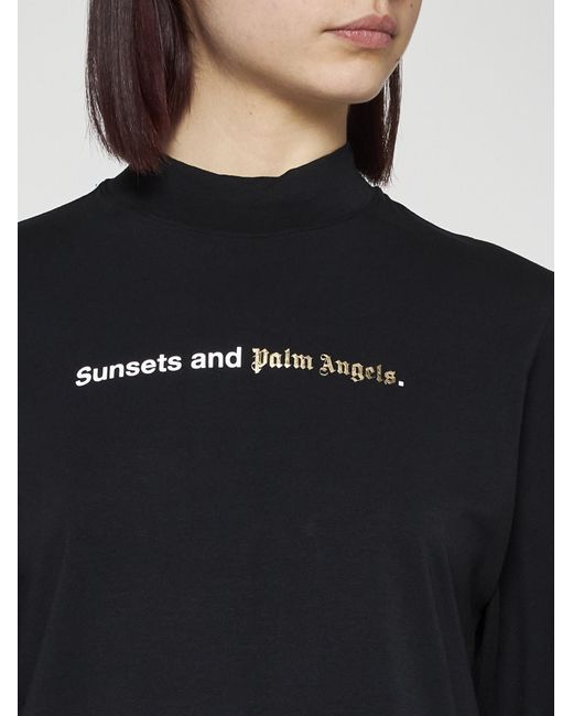 Palm Angels Blue Sunsets Cotton T-shirt