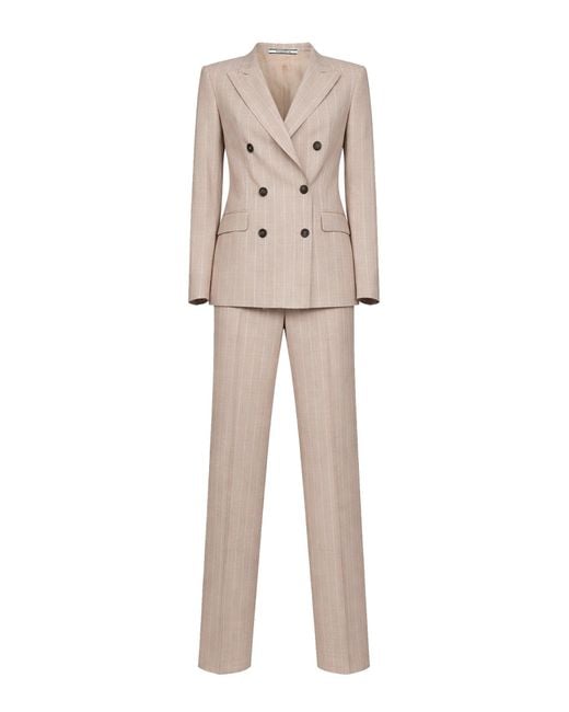 Abito Doppiopetto di Tagliatore in Natural