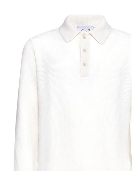 Polo di D 40 in White da Uomo