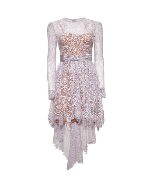 sachin and babi light blue dress Brown Check Dress Brown Check Chiffon Midi Dress – Self-portrait-US