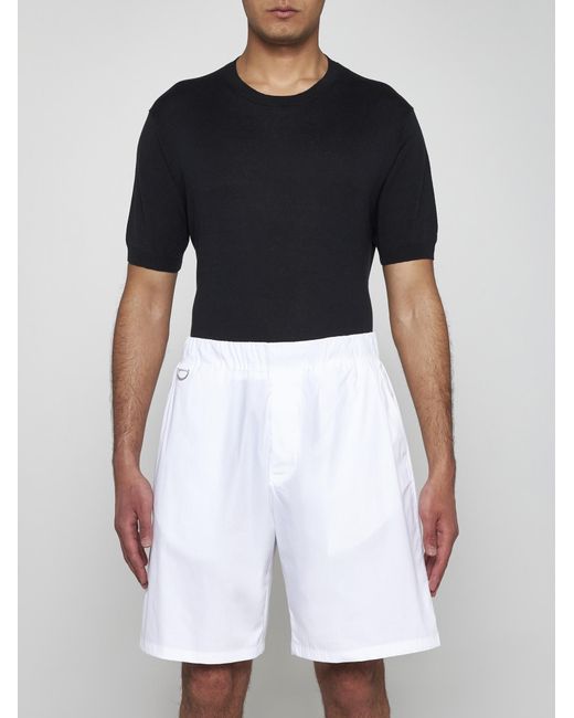 Low Brand White Combo Cotton Shorts for men