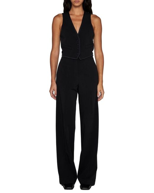 Blanca Vita Black Gymnoca Viscose-Blend Waistcoat