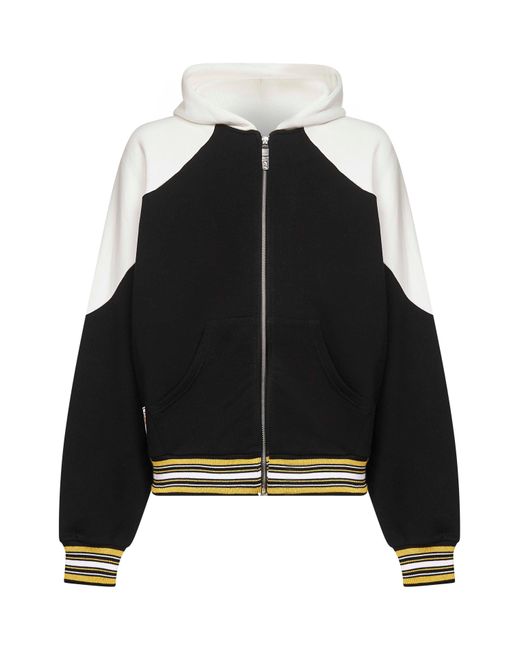 PDF Black Cotton Giulio Zip-Up Hoodie for men