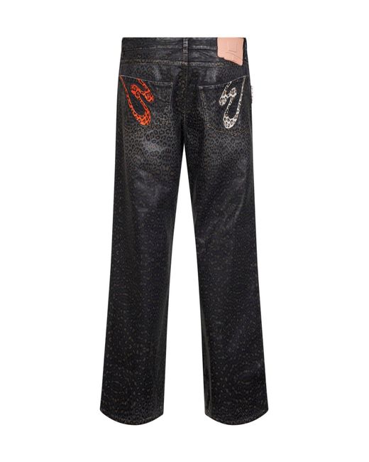 PDF Black Spotted Denim Rich Kid Jeans for men