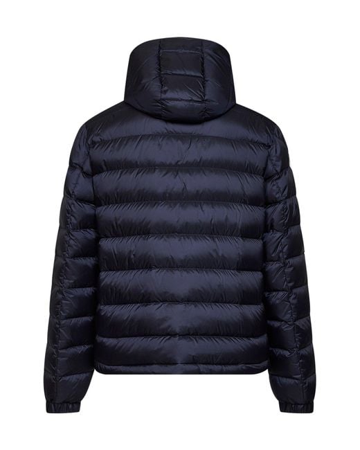 Moncler Blue Verith Short Hooded Down Jacket for men