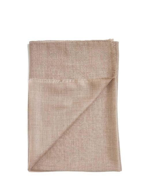 D 40 Natural Cashmere Scarf for men