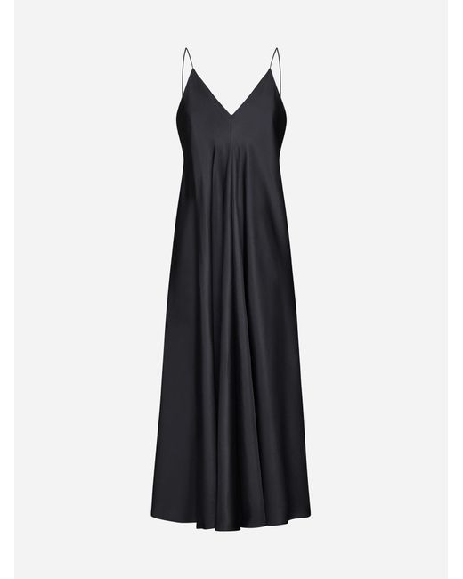 Rohe Black Silk Slip Long Dress