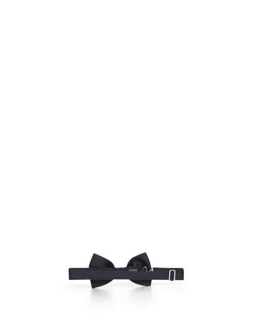 Tagliatore White Satin Bow Tie for men