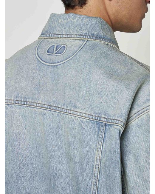 Valentino Blue Denim Jacket for men
