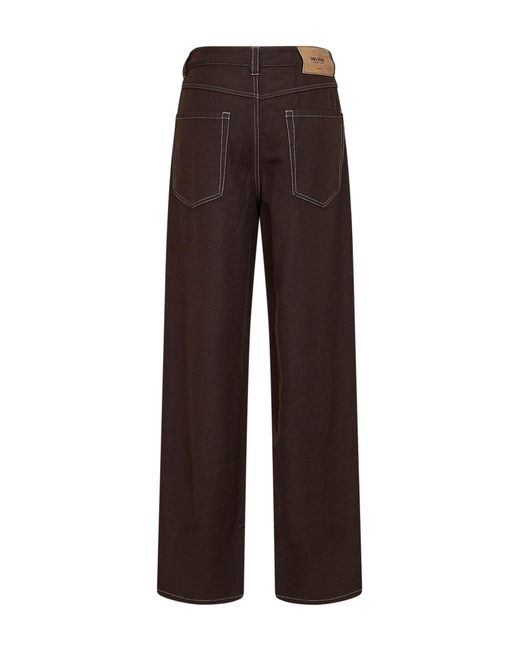 Uma Wang Brown Virgin Wool-Blend Ball Trousers