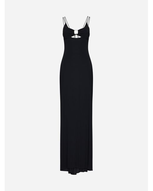 Amazuìn Black Greta Slip Maxi Dress