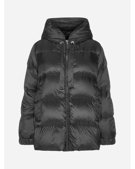 Max Mara The Cube Seia Quilted Nylon Down Jacket in Black | Lyst UK