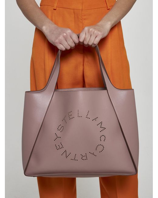 Stella McCartney Pink Stella Logo Tote Bag