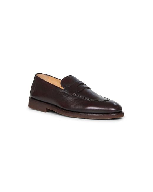 Mocassini Penny di Brunello Cucinelli in Brown da Uomo