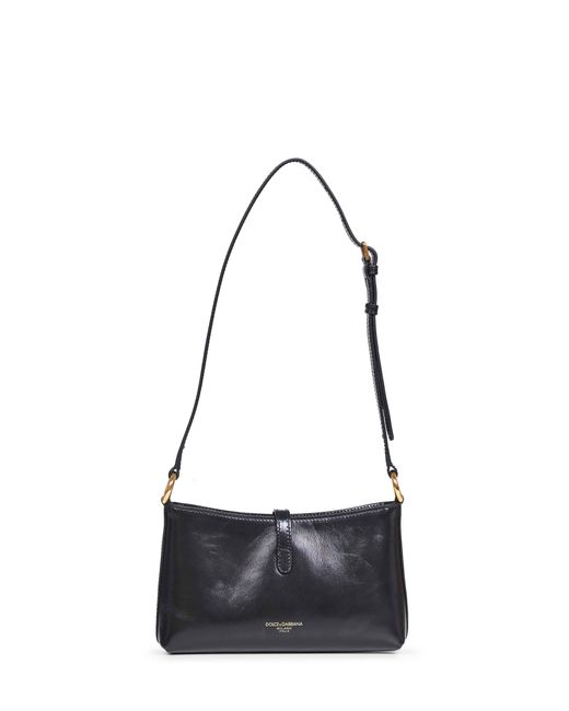 Dolce & Gabbana White Lock Shoulder Bag