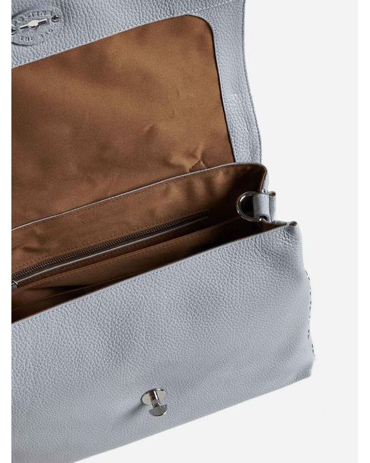 Zanellato Gray Postina M Daily Leather Bag