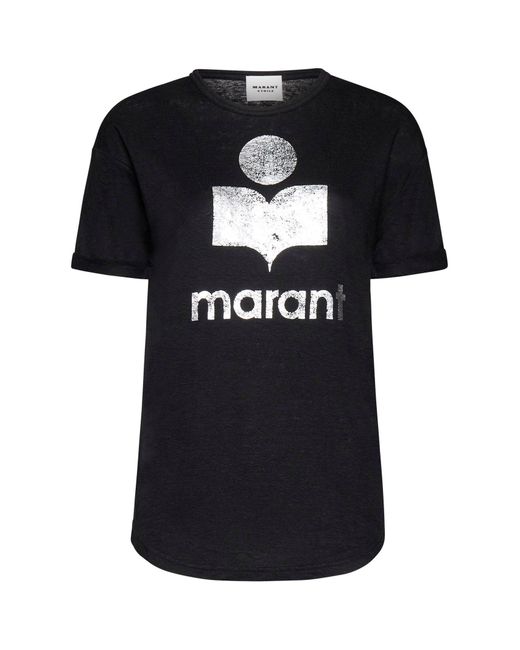 T-Shirt Koldi Con Logo di Isabel Marant in Black