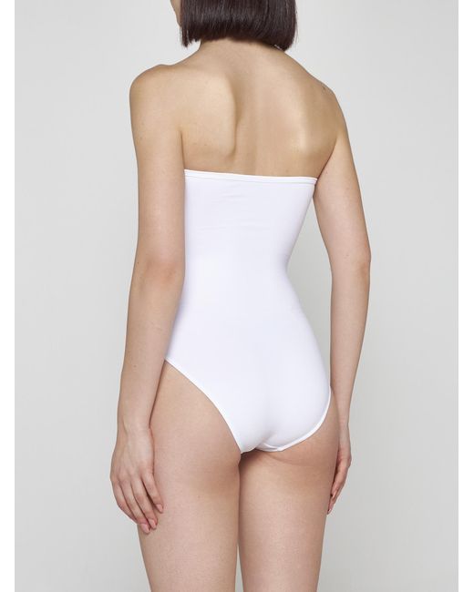 Eres White Cassiopee Bustier Swimsuit