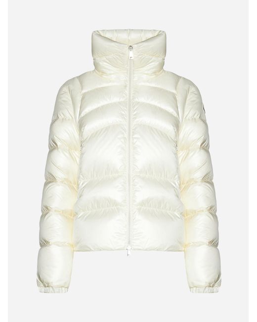 Moncler Synthetic Aubert Quilted Nylon Down Jacket in White | Lyst