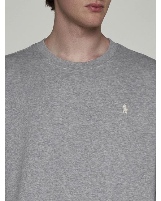Polo Ralph Lauren Gray Logo Cotton Sweatshirt for men