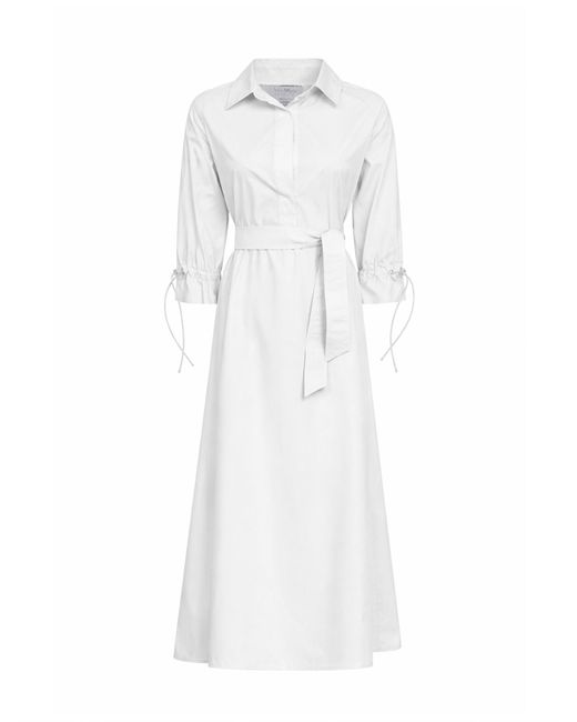 Max Mara White Cotton Poplin Mxmmirto Oversized Dress