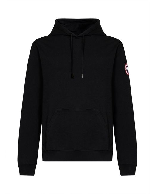 Canada Goose Black Huron Hooded Sweatshirt for men