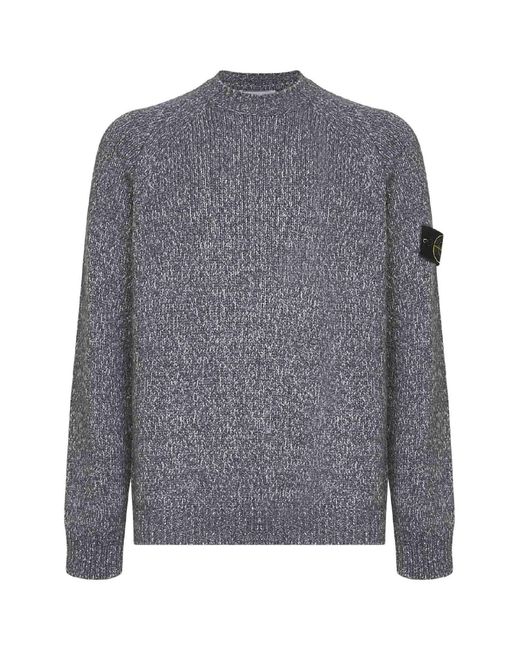 Maglione Girocollo Con Maniche Raglan di Stone Island in Gray da Uomo