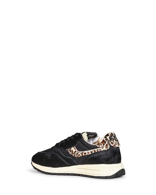 Autry White Nylon And Calf Hair Reelwind Low Sneakers