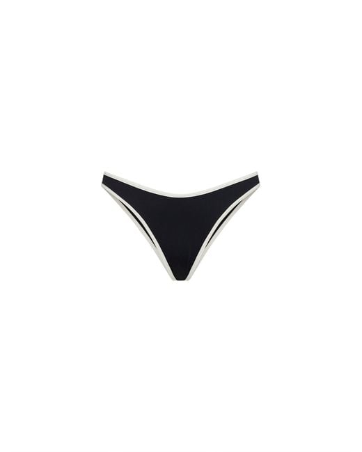 Mc2 Saint Barth Black Bikini Bottom Naomi Lycra