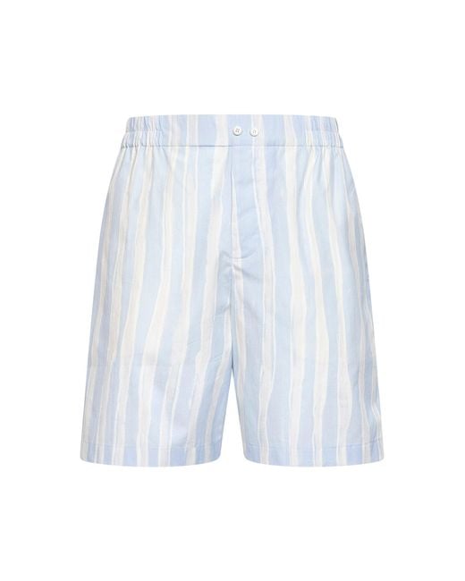 Jacquemus Blue Striped Gouache-Printed The Caleçon Boxer Shorts for men