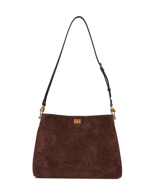 Dolce & Gabbana Brown Ebony Vittoria Large Shoulder Bag